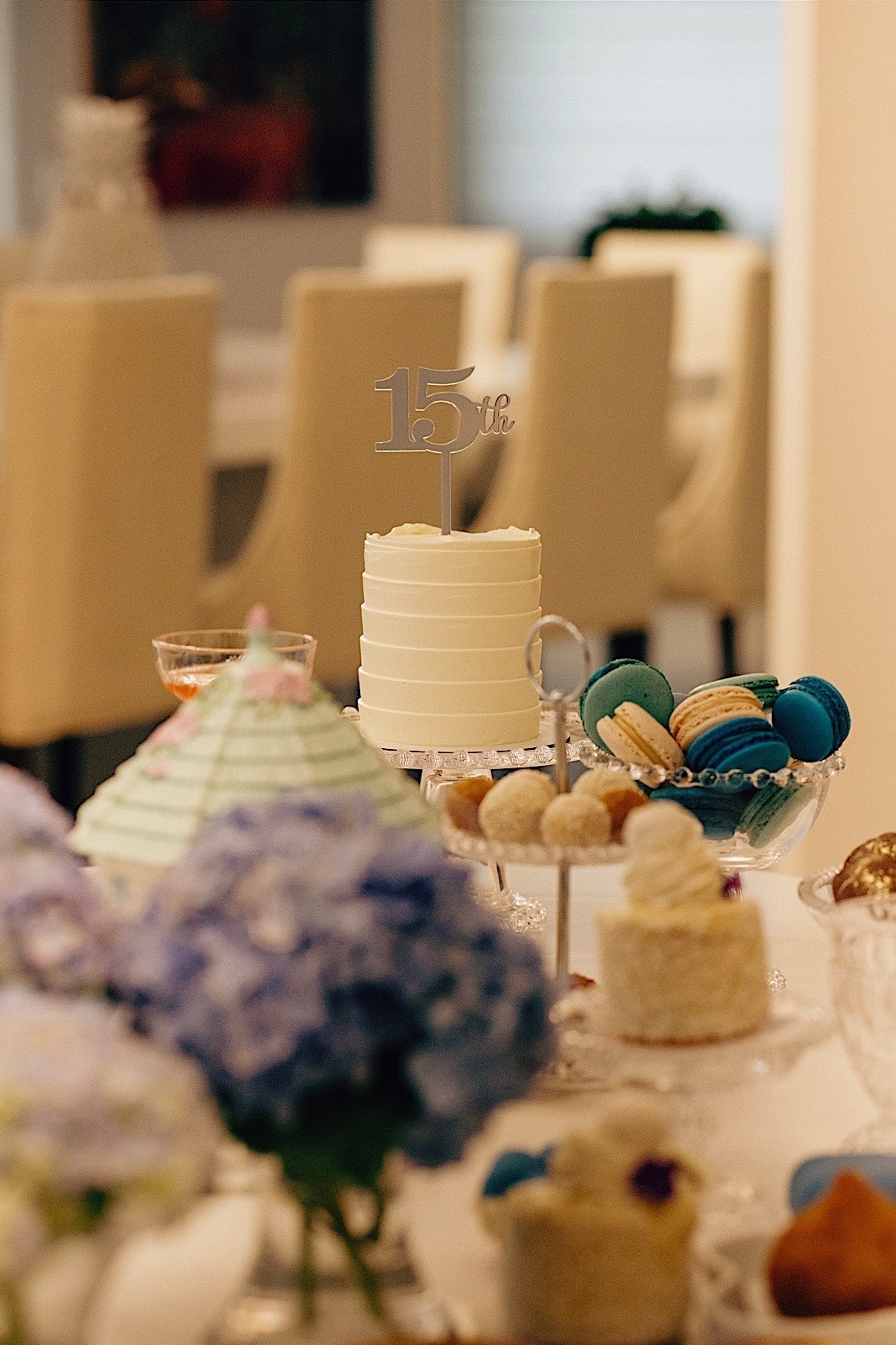 aniversario - aniversario 15 anos - cha da tarde - 15 anos - Valentina 15 anos - jaragua do sul - aniversario em casa - chroma fotografia