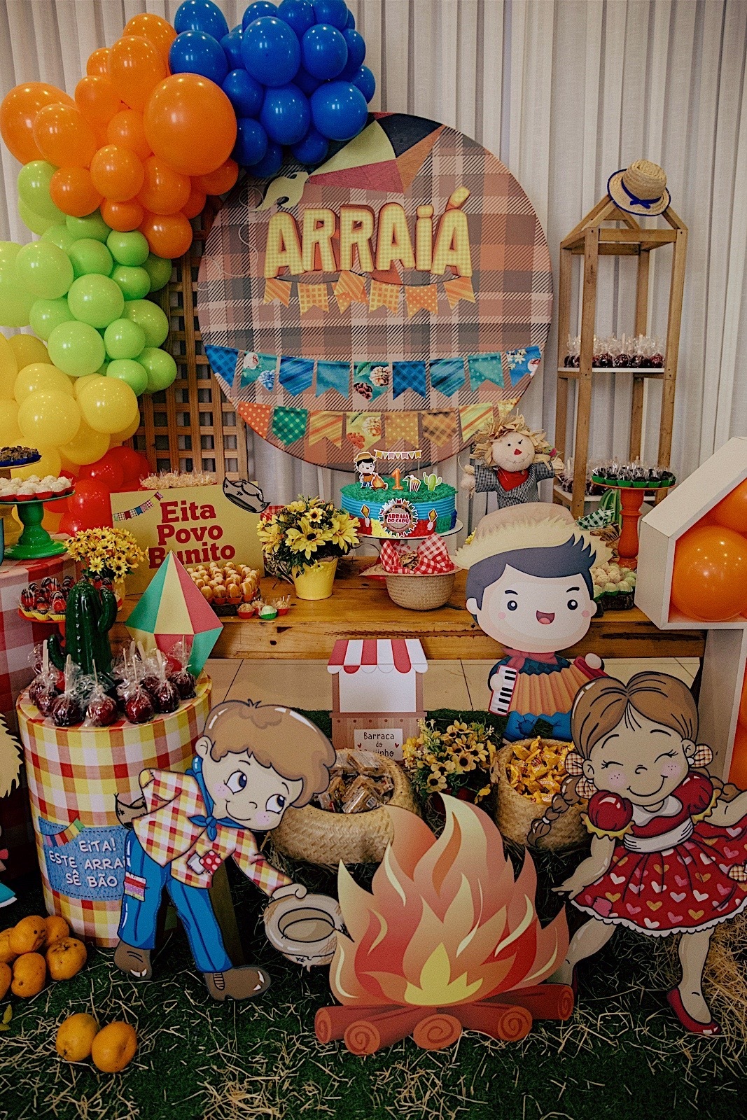 aniversario - aniversario infantil - festa infantil - tema junino - 1 ano Cadu - festa tema junino - fotografia infantil - fotografia de familia - chroma fotografia 