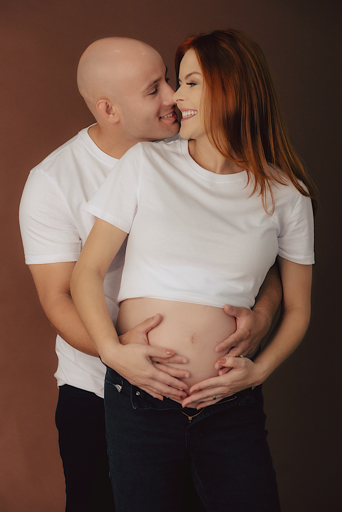 scheroline - guilherme - marias - gestante - estudio - chroma fotografia - sao bento do sul
