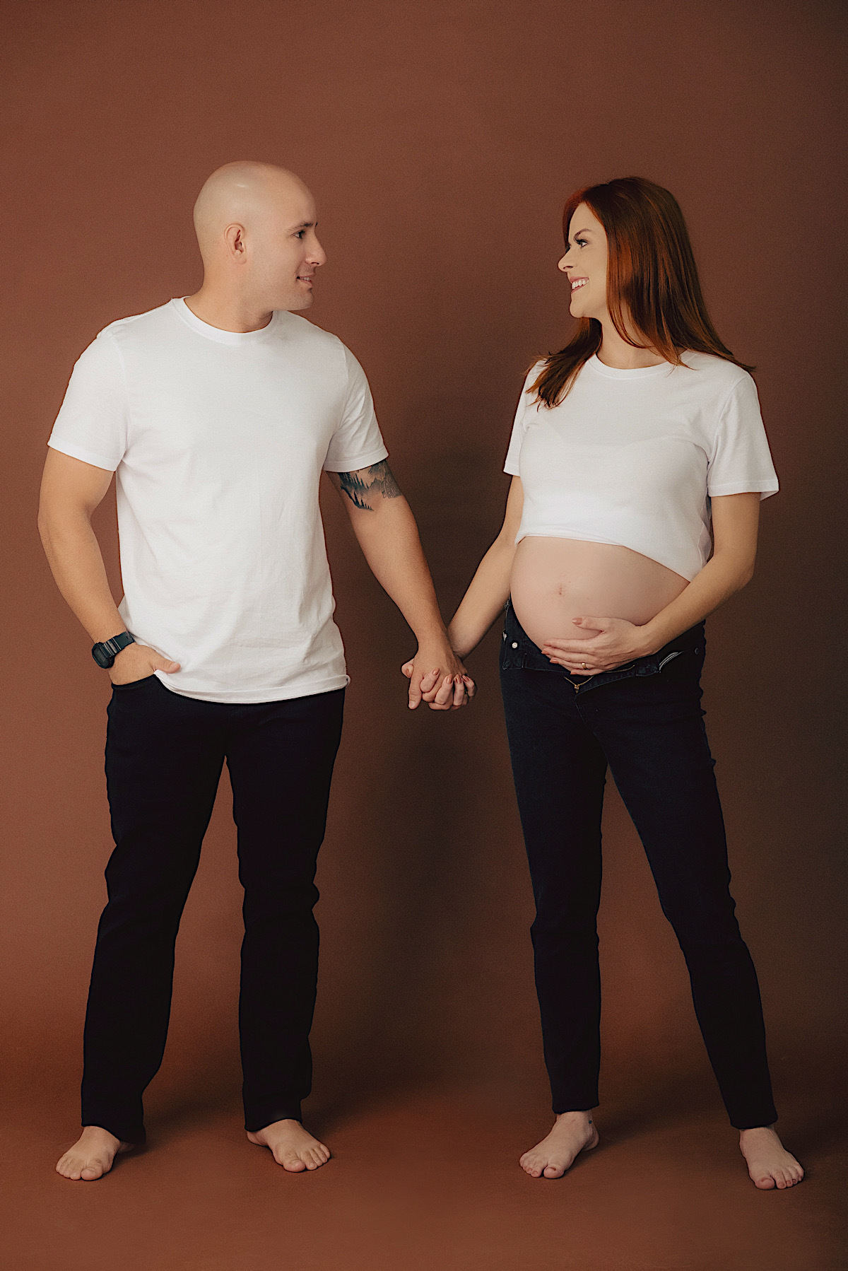 scheroline - guilherme - marias - gestante - estudio - chroma fotografia - sao bento do sul