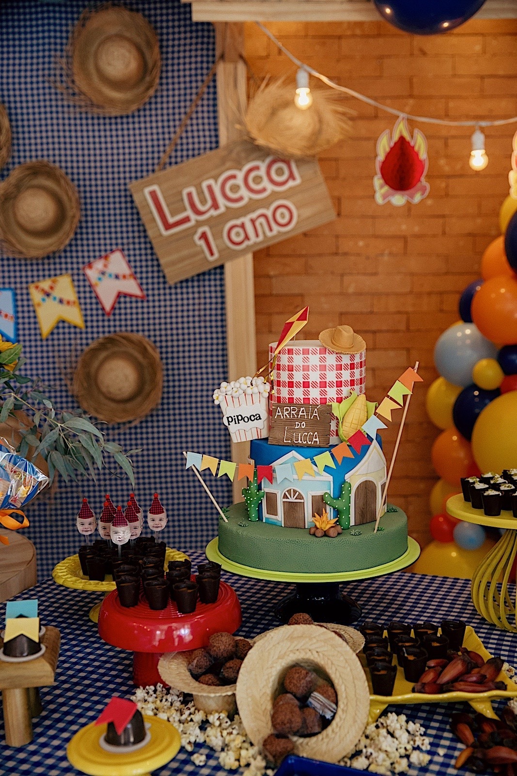 aniversario - aniversario infantil - festa de aniversario - tema junino - 1 no Lucca - fotografia infantil - fotografos jaragua do sul - chroma fotografia 