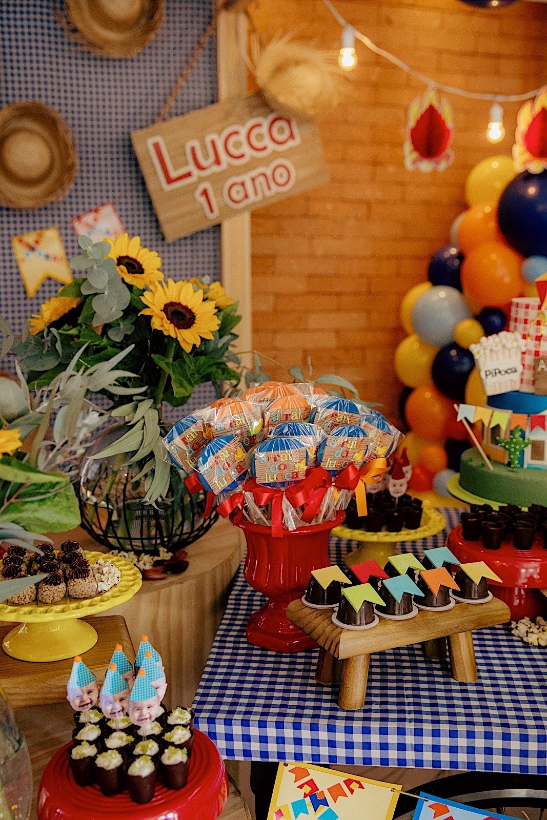 aniversario - aniversario infantil - festa de aniversario - tema junino - 1 no Lucca - fotografia infantil - fotografos jaragua do sul - chroma fotografia 