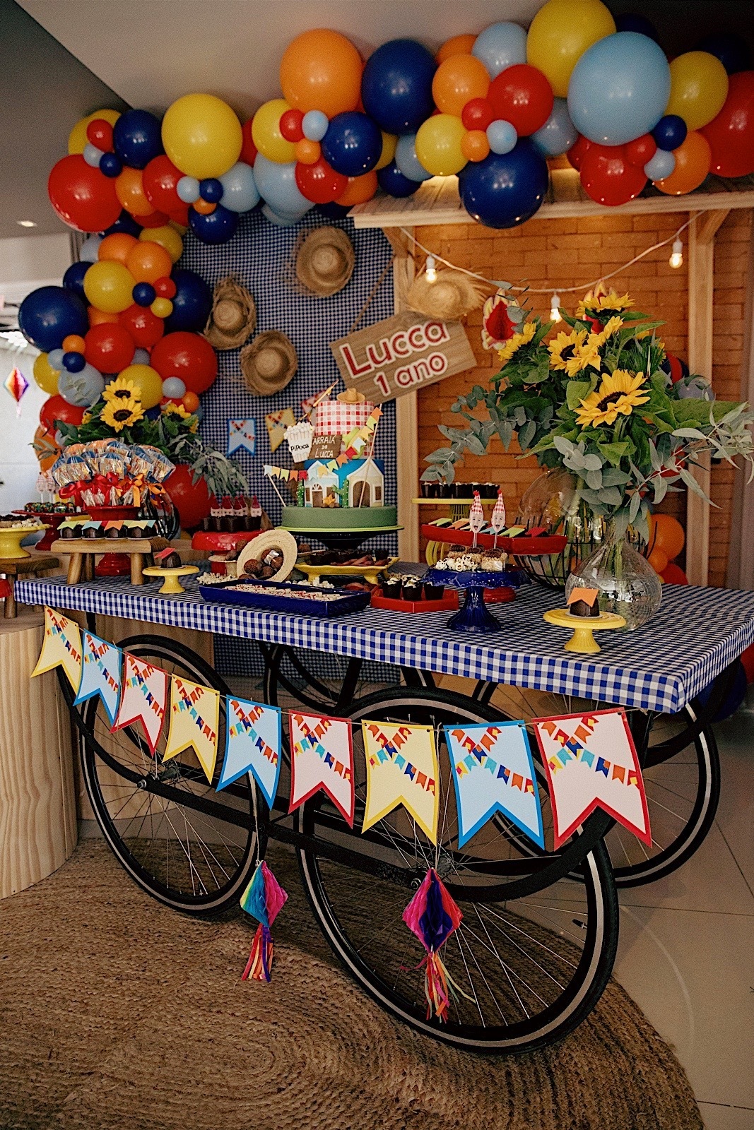 aniversario - aniversario infantil - festa de aniversario - tema junino - 1 no Lucca - fotografia infantil - fotografos jaragua do sul - chroma fotografia 