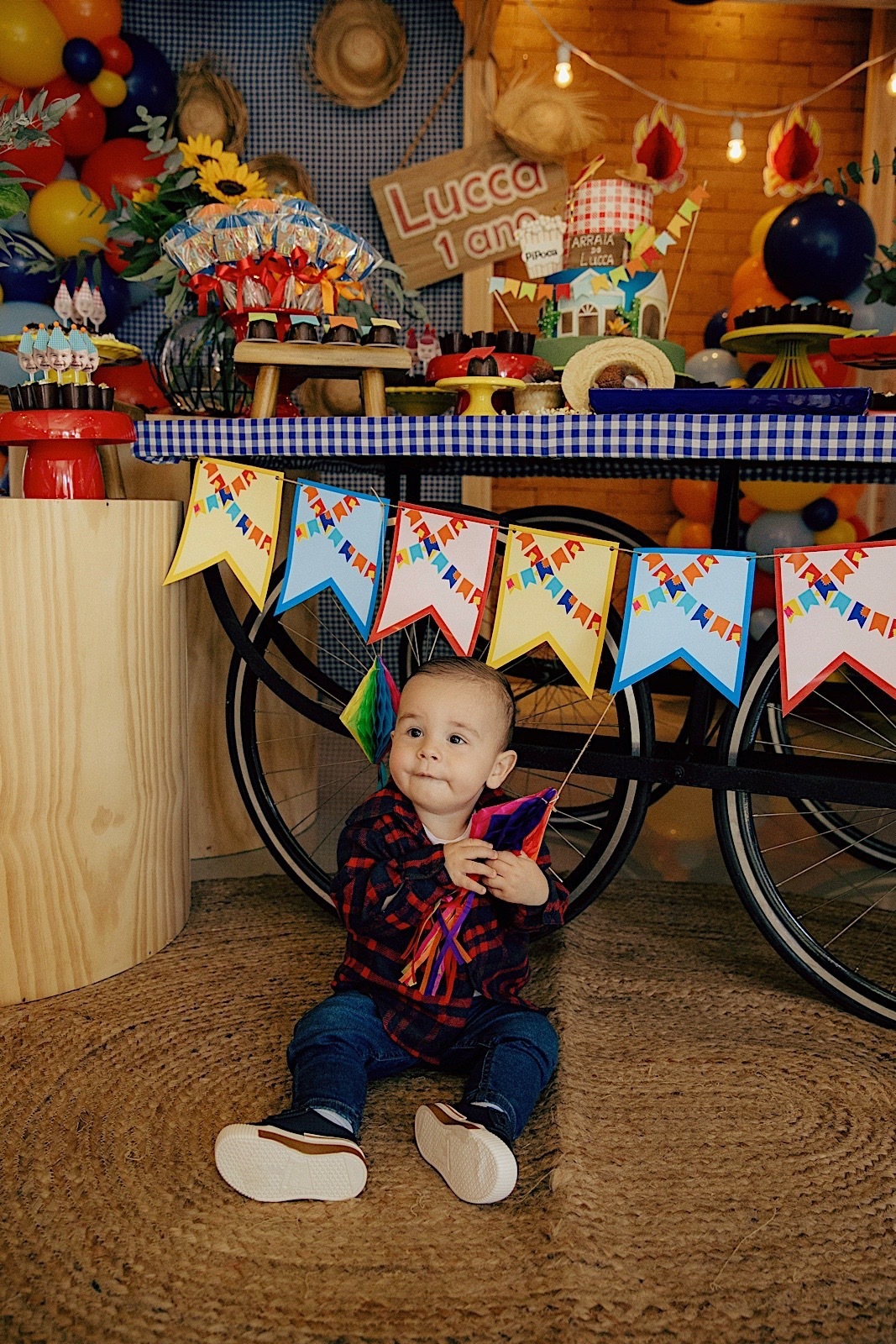 aniversario - aniversario infantil - festa de aniversario - tema junino - 1 no Lucca - fotografia infantil - fotografos jaragua do sul - chroma fotografia 