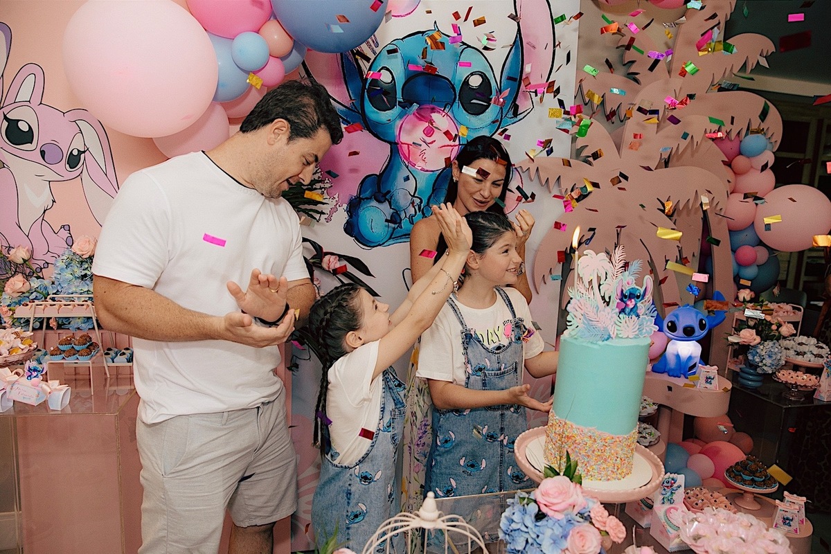 aniversario - aniversario infantil - Maria Eduarda 10 anos - tema Lilo & Stich - fotografia de familia - fotografos jaragua do sul - chroma fotografia 