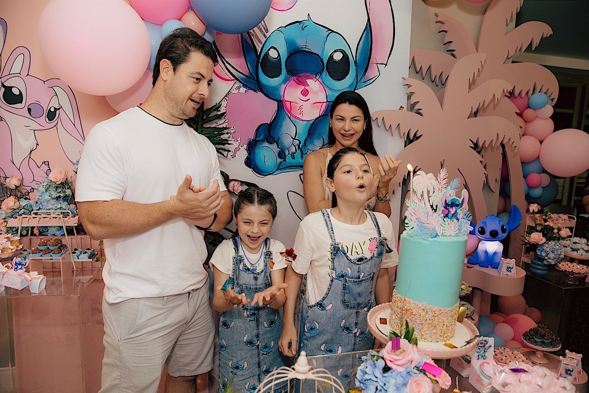 aniversario - aniversario infantil - Maria Eduarda 10 anos - tema Lilo & Stich - fotografia de familia - fotografos jaragua do sul - chroma fotografia 