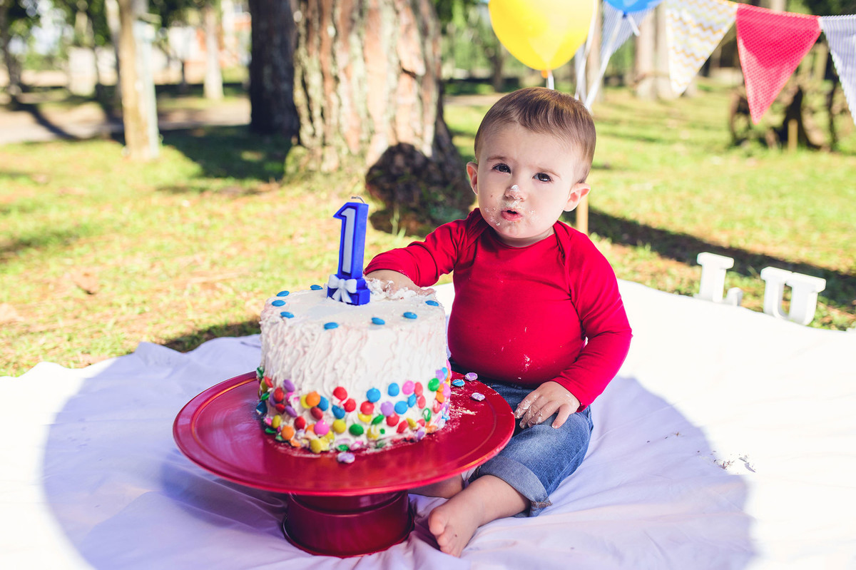 ensaio fotográfico - smash the cake - luigi