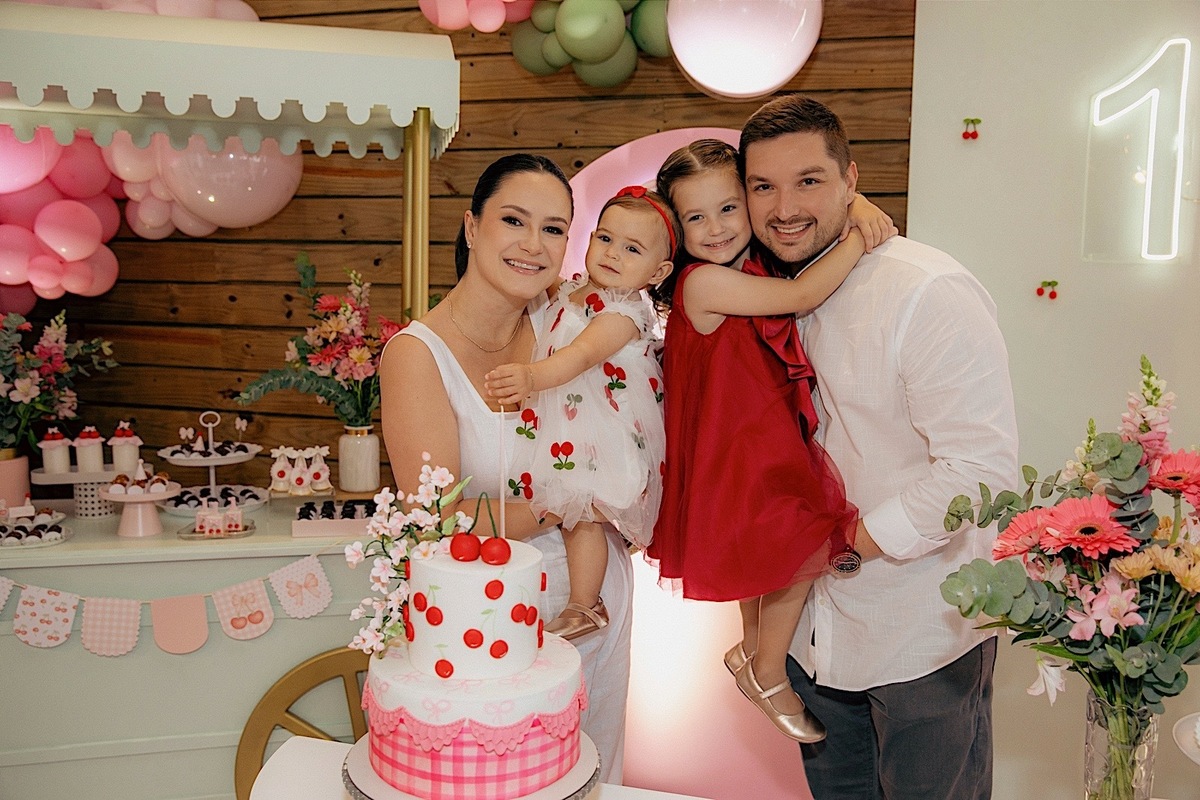 aniversario - aniversario infantil - maria otavia 1 ano - festa de 1 ano - fotografos jaraguá do sul - fotografia de familia - fotografia infantil - chroma fotografia - tema cereja