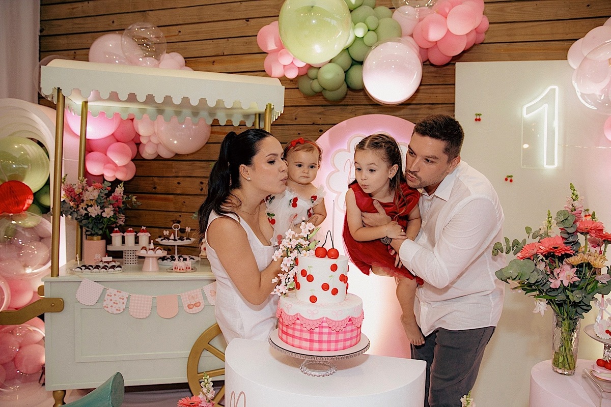 aniversario - aniversario infantil - maria otavia 1 ano - festa de 1 ano - fotografos jaraguá do sul - fotografia de familia - fotografia infantil - chroma fotografia - tema cereja