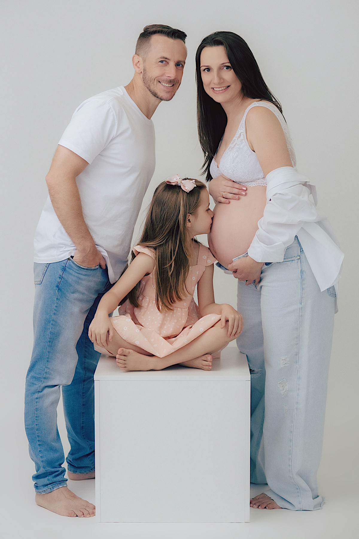 ensaio gestante - mae de menina - estudio - chroma fotografia - sao bento do sul - fotografo de gestante - planalto norte - sc - santa catarina