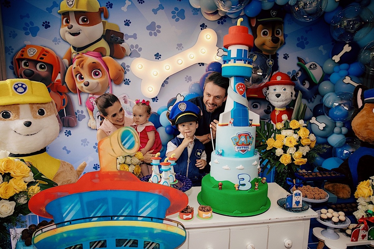  aniversario - aniverasario infantil - aniversario joao 3 anos - fotografia infantil - fotografos jaragua do sul - tema patrulha canina - chroma fotografia