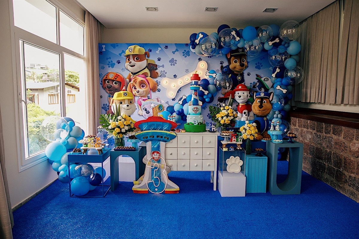  aniversario - aniverasario infantil - aniversario joao 3 anos - fotografia infantil - fotografos jaragua do sul - tema patrulha canina - chroma fotografia