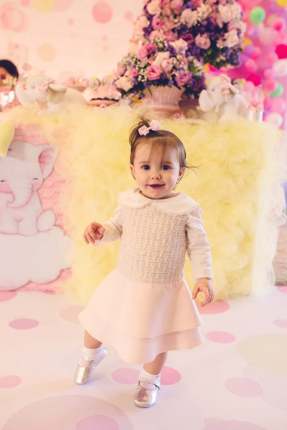 aniversário - Maria Paula 1º Aninho - tema elefante - Jaraguá do Sul - chroma fotografia