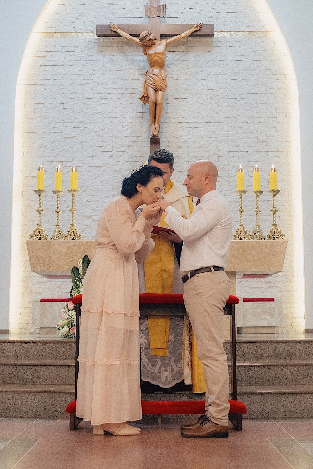 casamento intimista - vanessa - jaisson - igreja catolica - casamento religioso - aparecida - oxford - chroma foto - sao bento do sul