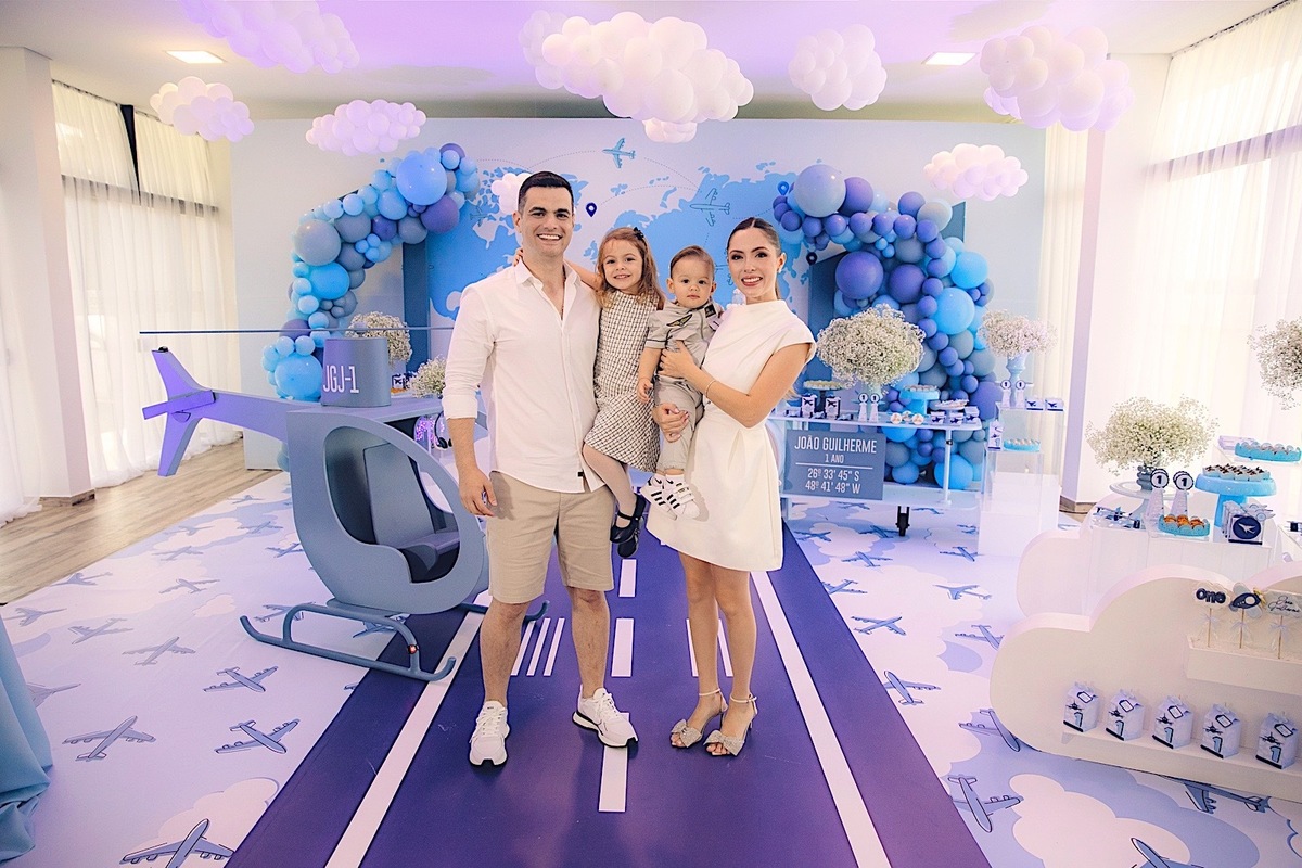 aniversario - aniversario infantil - festa de aniversario - aniversario de 1 ano - primeiro aninho - 1 ano João Guilherme - tema aviação - chroma fotografia 