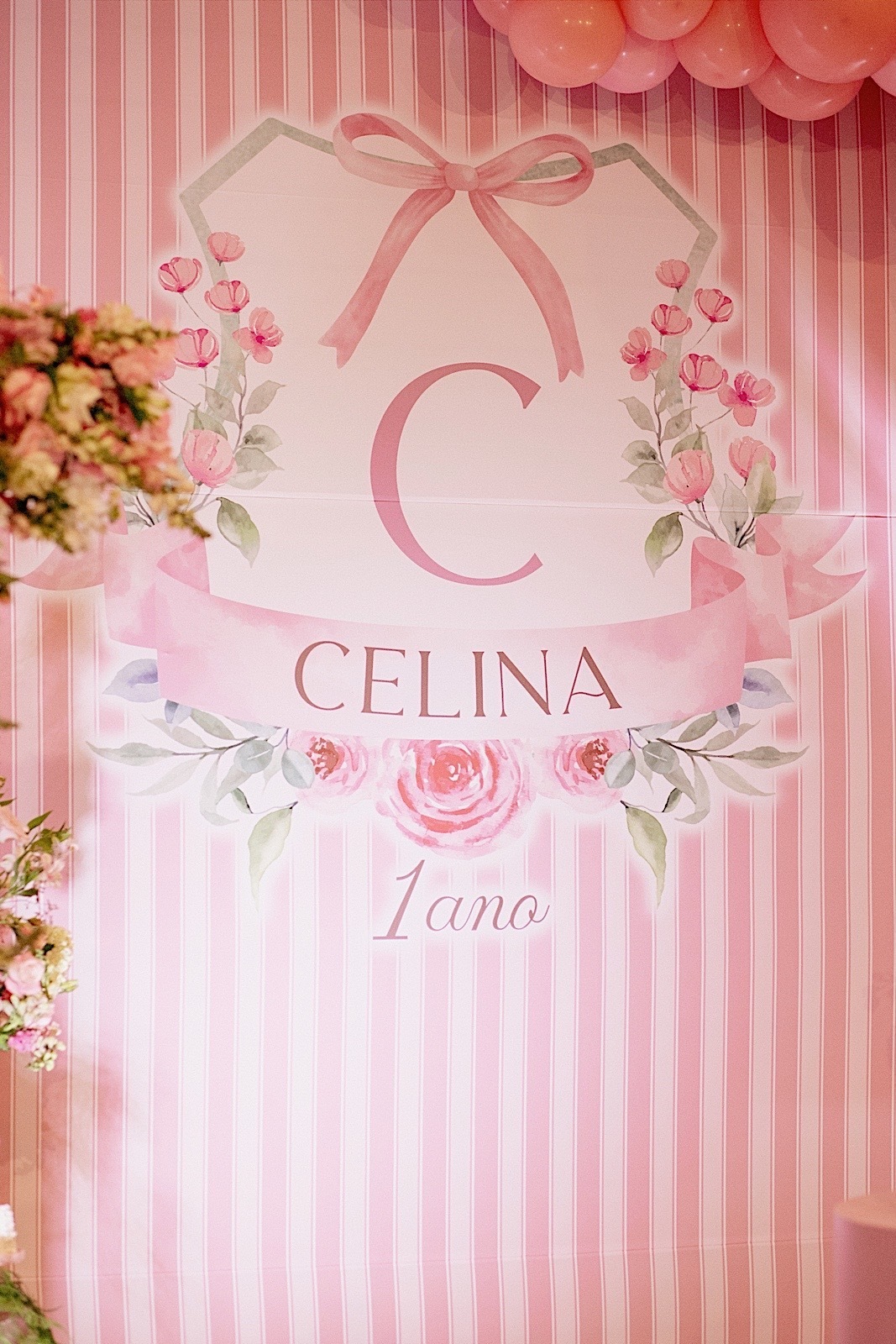 aniversario - aniversario infantil - aniversario de 1 ano - primeiro aninho Celina - tema jardim - fotografos jaragua do sul - chroma fotografia