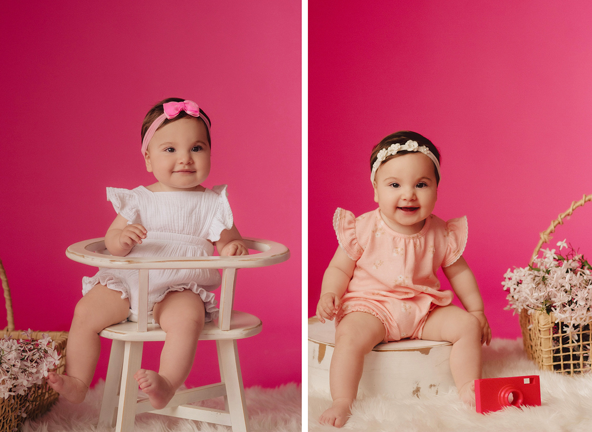 acompanhamento alice - menina - mae de menina - estudio - acompanhamento mensal - primeiro ano - mesversario - chroma fotografia - sao bento do sul