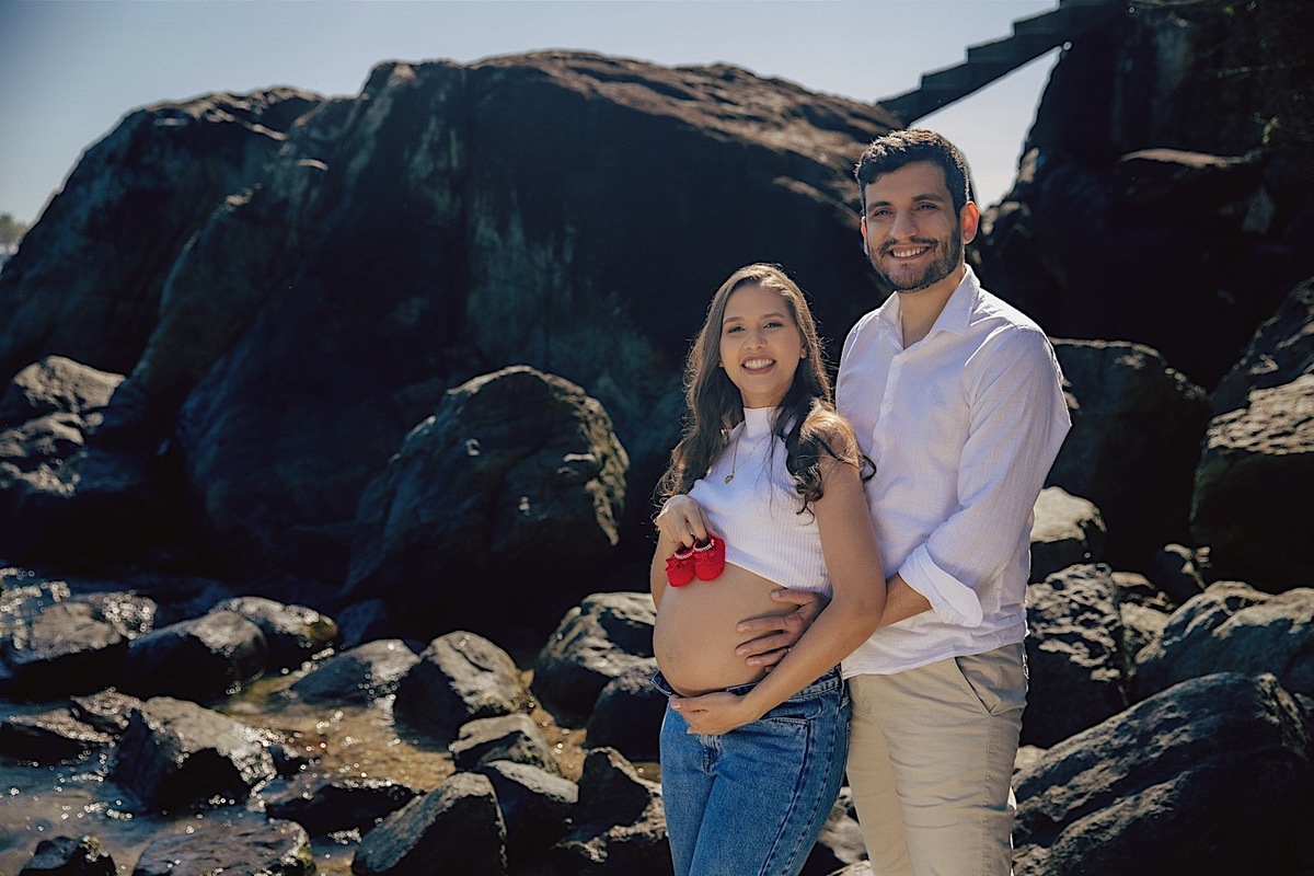 ensaio gestante - gestante - ensaio na praia - ensaio no litoral - ensaio familia - praia do grant - chroma fotografia 