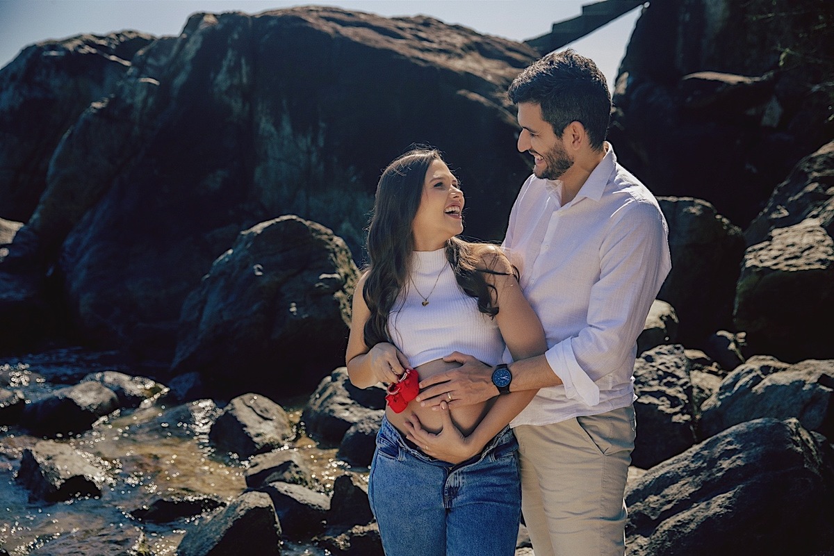 ensaio gestante - gestante - ensaio na praia - ensaio no litoral - ensaio familia - praia do grant - chroma fotografia 