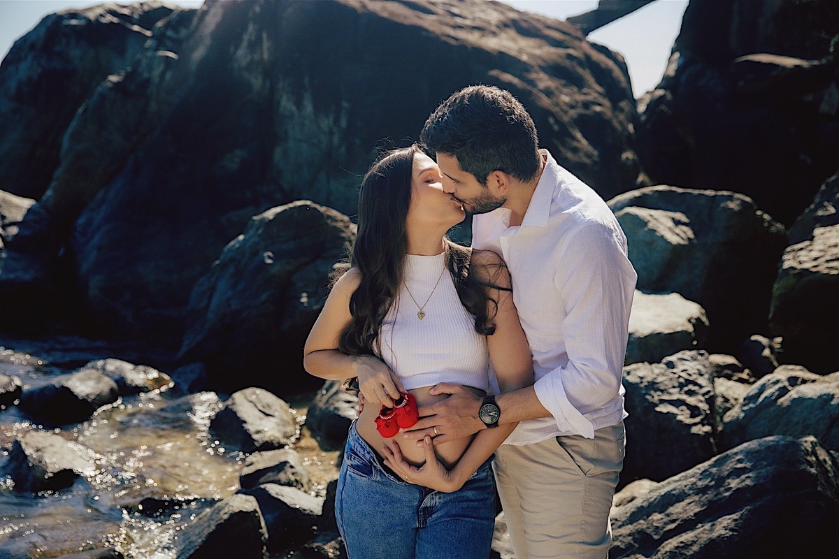 ensaio gestante - gestante - ensaio na praia - ensaio no litoral - ensaio familia - praia do grant - chroma fotografia 