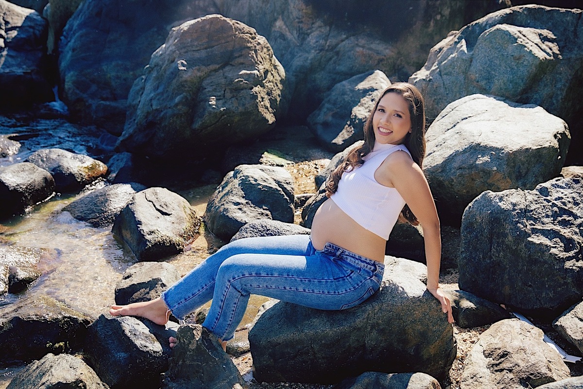 ensaio gestante - gestante - ensaio na praia - ensaio no litoral - ensaio familia - praia do grant - chroma fotografia 