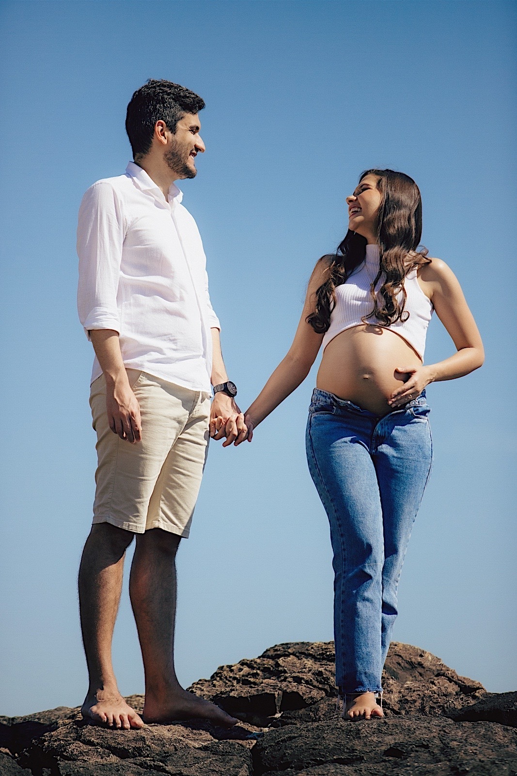 ensaio gestante - gestante - ensaio na praia - ensaio no litoral - ensaio familia - praia do grant - chroma fotografia 