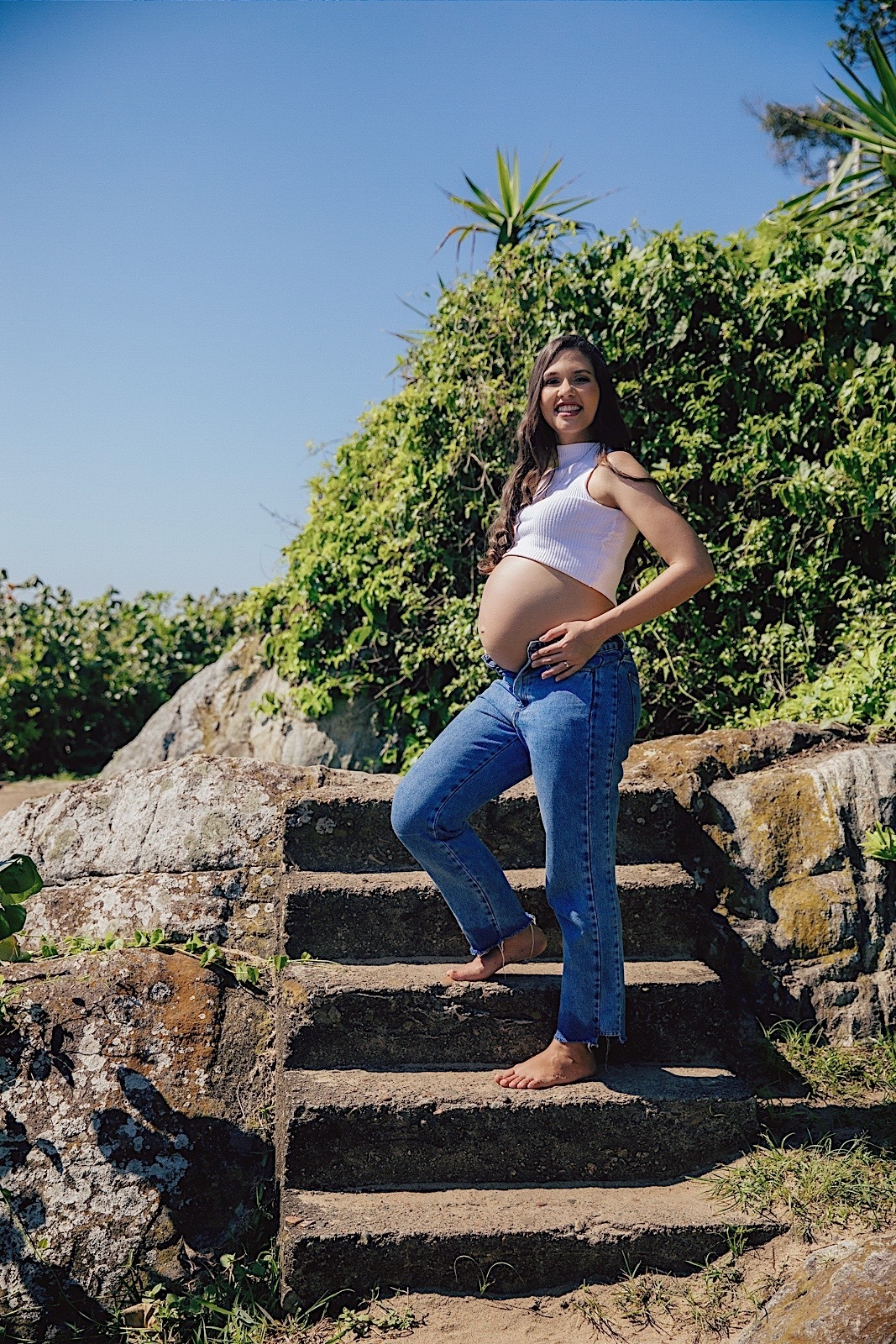 ensaio gestante - gestante - ensaio na praia - ensaio no litoral - ensaio familia - praia do grant - chroma fotografia 