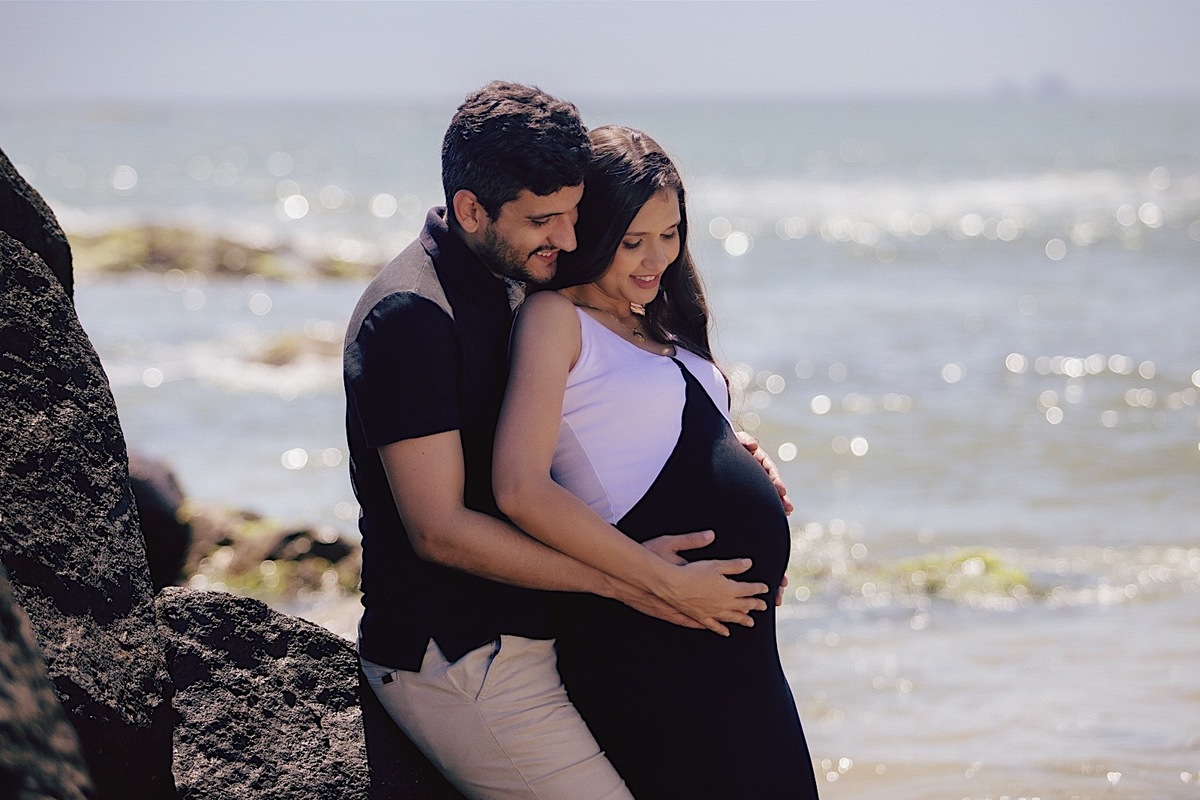 ensaio gestante - gestante - ensaio na praia - ensaio no litoral - ensaio familia - praia do grant - chroma fotografia 
