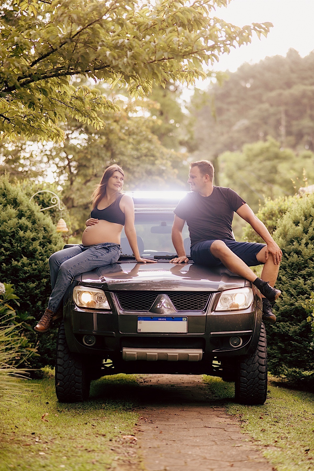 ensaio gestante - sitio vale do lago - chroma fotografia - ensaio fotografico - ensaio ao ar livre - sao bento do sul