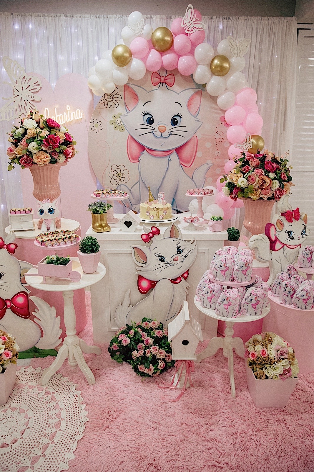 aniversario - aniversario infantil - festa de aniversario - tema marie - liz catarina 1 ano - primeiro aninho - fotografia infantil - fotografos jaragua do sul - chroma fotografia