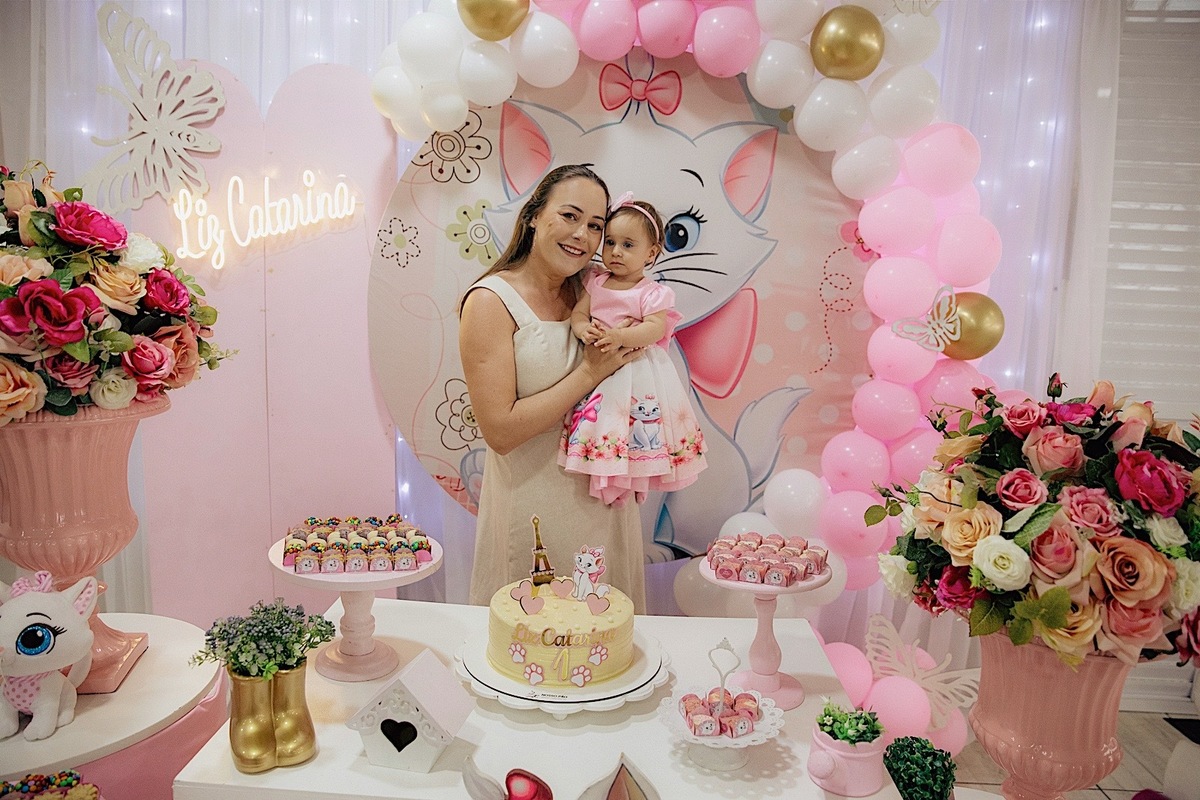 aniversario - aniversario infantil - festa de aniversario - tema marie - liz catarina 1 ano - primeiro aninho - fotografia infantil - fotografos jaragua do sul - chroma fotografia