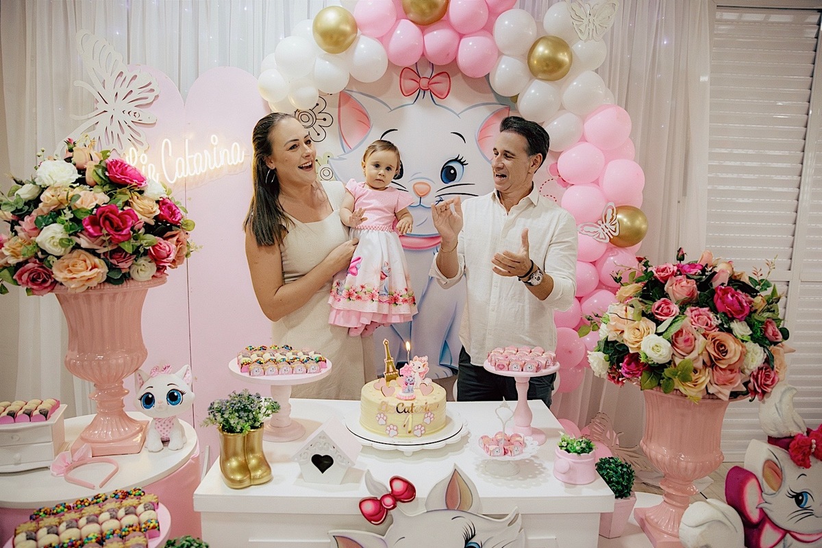 aniversario - aniversario infantil - festa de aniversario - tema marie - liz catarina 1 ano - primeiro aninho - fotografia infantil - fotografos jaragua do sul - chroma fotografia