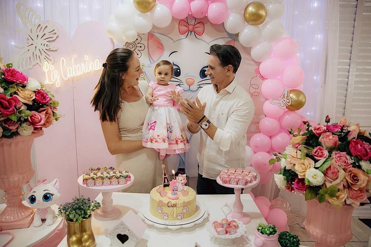 aniversario - aniversario infantil - festa de aniversario - tema marie - liz catarina 1 ano - primeiro aninho - fotografia infantil - fotografos jaragua do sul - chroma fotografia