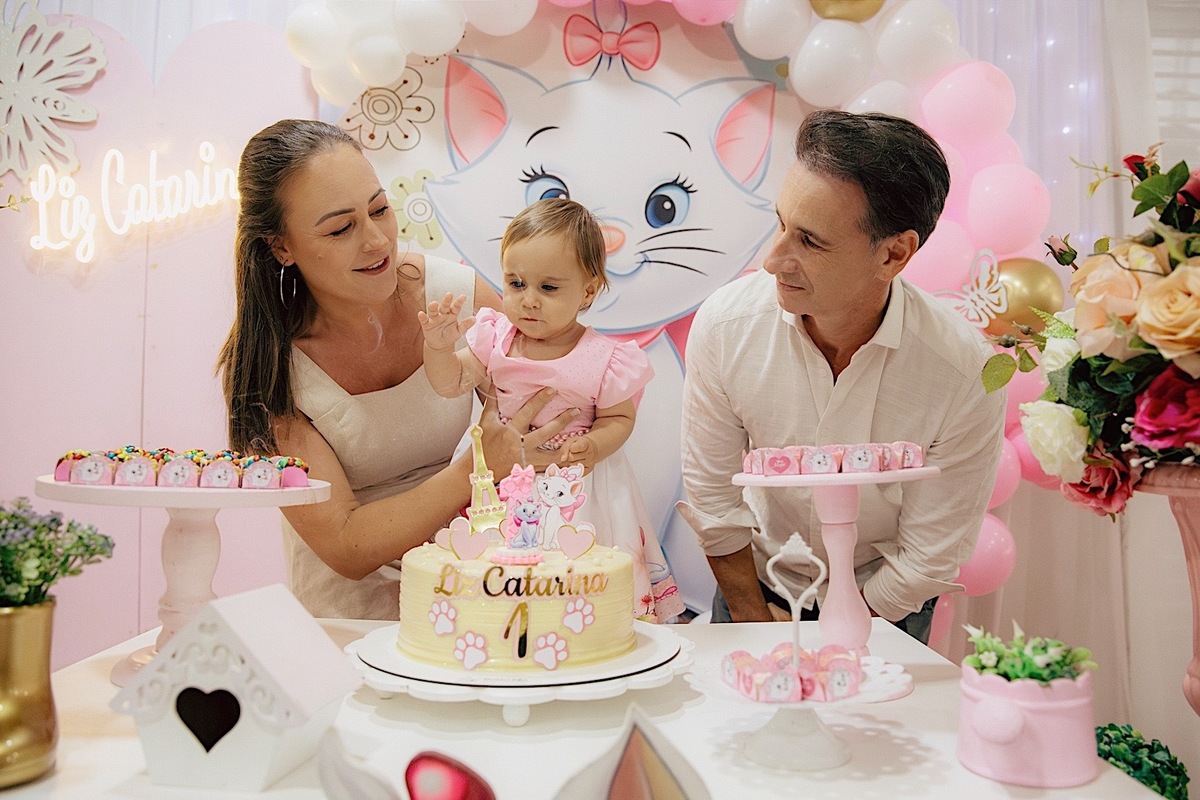 aniversario - aniversario infantil - festa de aniversario - tema marie - liz catarina 1 ano - primeiro aninho - fotografia infantil - fotografos jaragua do sul - chroma fotografia