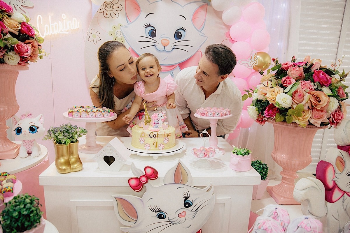aniversario - aniversario infantil - festa de aniversario - tema marie - liz catarina 1 ano - primeiro aninho - fotografia infantil - fotografos jaragua do sul - chroma fotografia