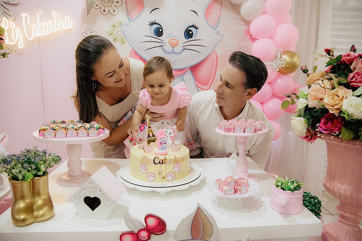 aniversario - aniversario infantil - festa de aniversario - tema marie - liz catarina 1 ano - primeiro aninho - fotografia infantil - fotografos jaragua do sul - chroma fotografia