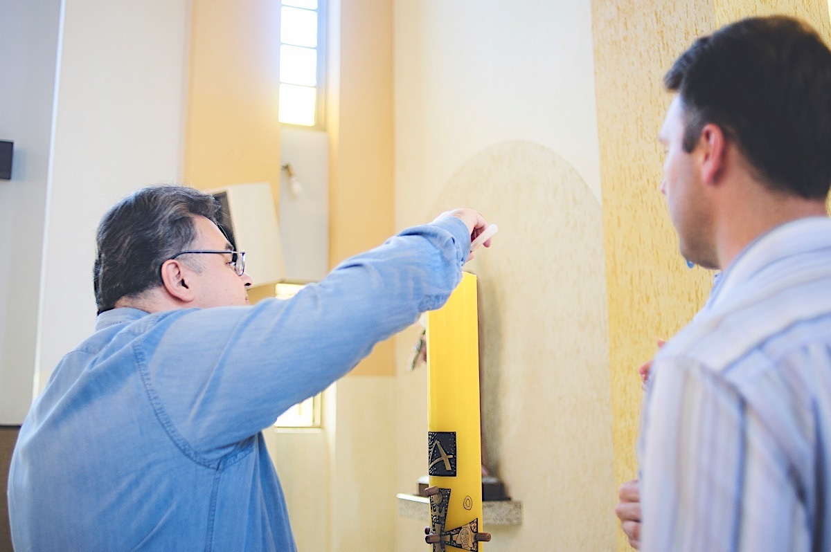 batismo - joão - seminário rio negrinho - igreja católica - fotógrafo rio negrinho - chroma fotografia