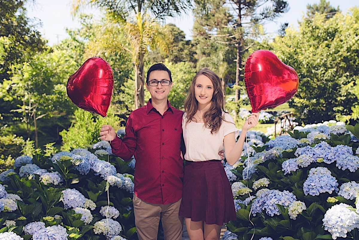 pré - pré-casamento - ensaio casal - pre wedding - lago da serra - hortênsias - fotógrafo são bento do sul - chroma fotografia - larissa e israel