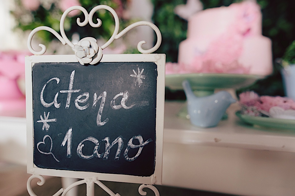 aniversario infatil - 1 ano - atena - guarani - festa infantil - bolo rosa - fotografia - chroma foto - sao bento do sul