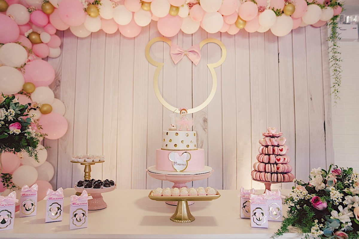 aniversario infantil - 1 ano - mariana - radosh festas - rio negrinho - fotografo - chroma fotografia - minney rosa - tema