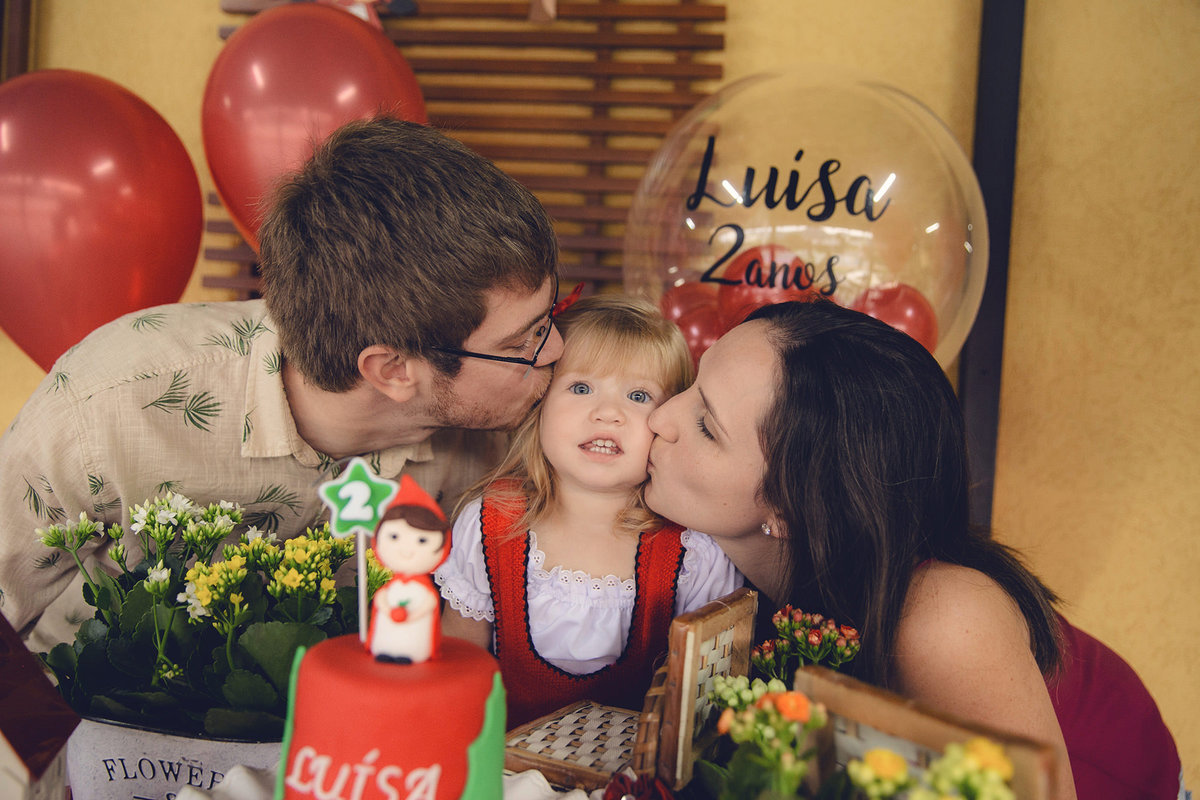 aniversario infantil - aniversario em casa - aniversario Luisa 2 anos - fotografos jaragua do sul - chroma fotografia