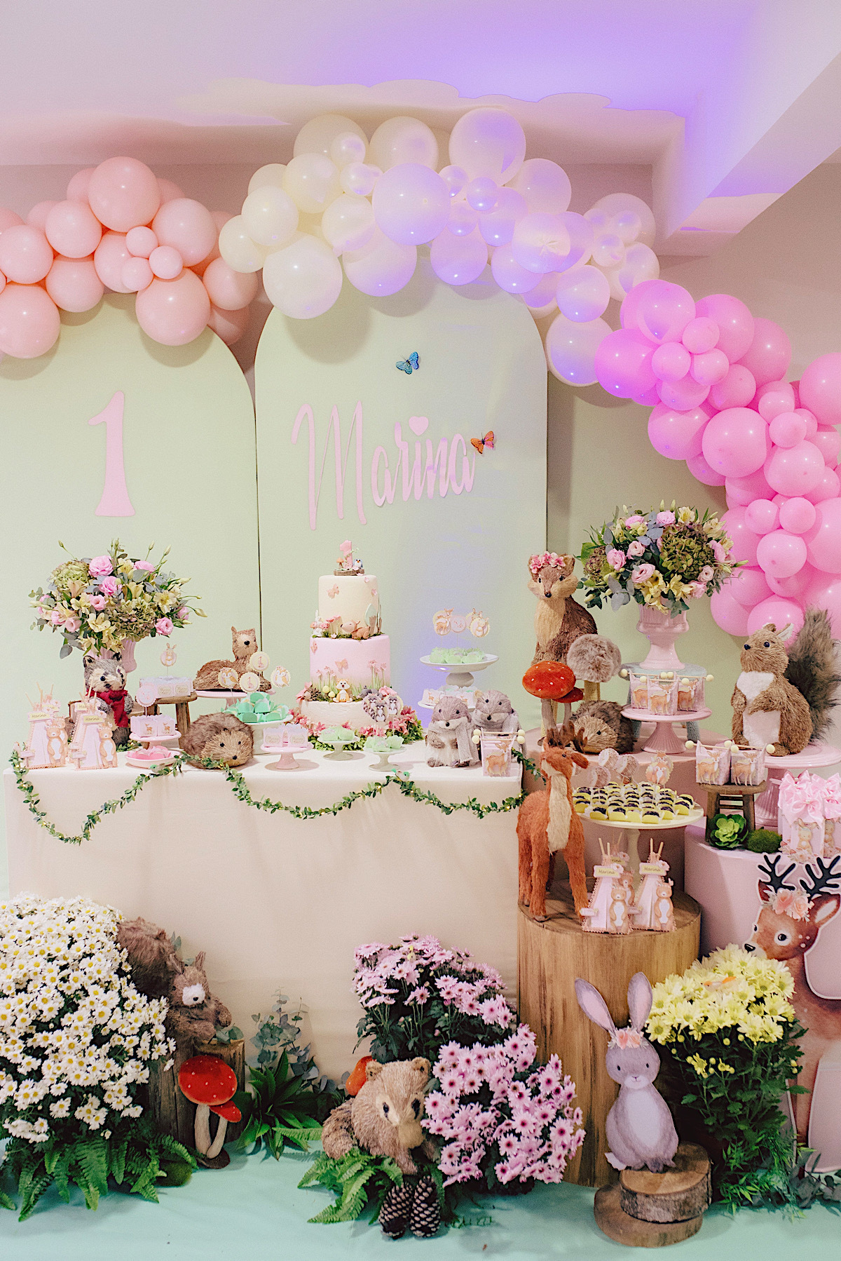 aniversario - 1 ano - em casa - marina - festa em casa - jardim encantado - mae de menina - curitiba - chroma fotografia