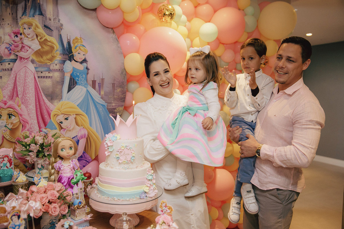 aniversario - aniversario infantil - tema princesas Disney - Clara 2 Anos - aniversario em casa - fotografos jaragua do sul - chroma fotografia