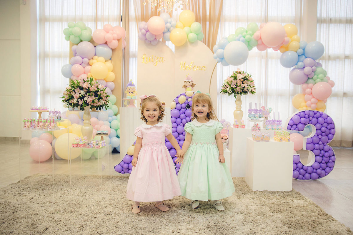 aniversario - aniversario infantil - Aniversario em jaragua do sul - aniversario no drean garden - Luiza e Helena 3 anos - fotografos jaragua do sul - chroma fotografia
