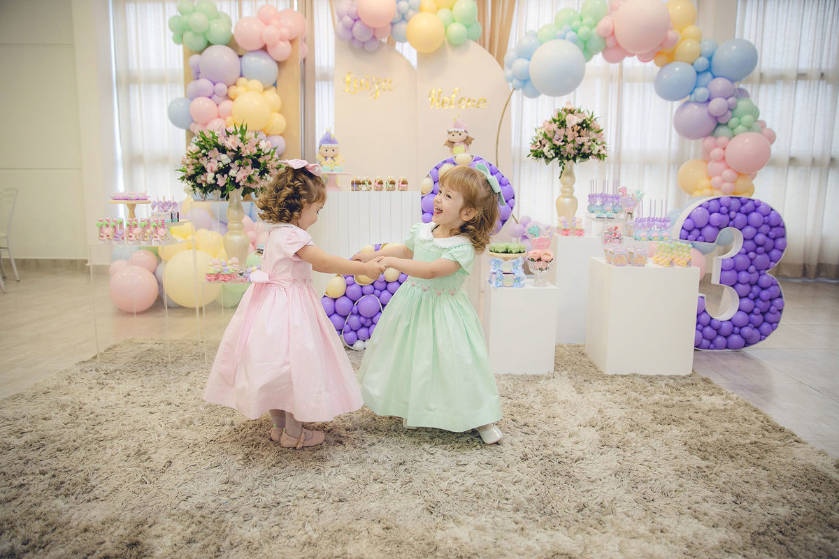 aniversario - aniversario infantil - Aniversario em jaragua do sul - aniversario no drean garden - Luiza e Helena 3 anos - fotografos jaragua do sul - chroma fotografia
