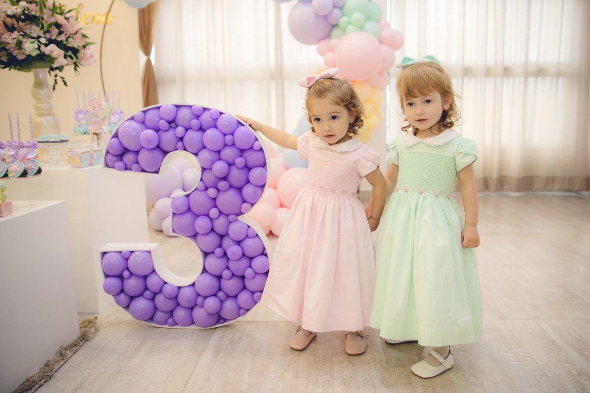 aniversario - aniversario infantil - Aniversario em jaragua do sul - aniversario no drean garden - Luiza e Helena 3 anos - fotografos jaragua do sul - chroma fotografia