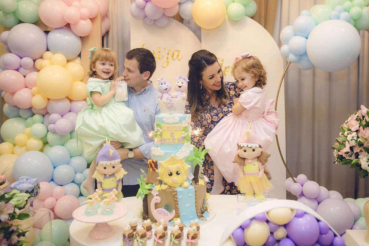 aniversario - aniversario infantil - Aniversario em jaragua do sul - aniversario no drean garden - Luiza e Helena 3 anos - fotografos jaragua do sul - chroma fotografia