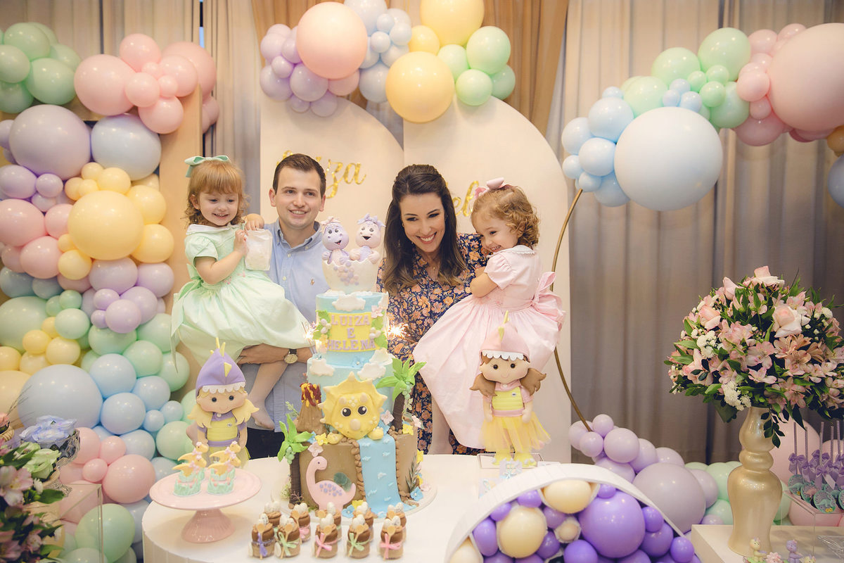 aniversario - aniversario infantil - Aniversario em jaragua do sul - aniversario no drean garden - Luiza e Helena 3 anos - fotografos jaragua do sul - chroma fotografia