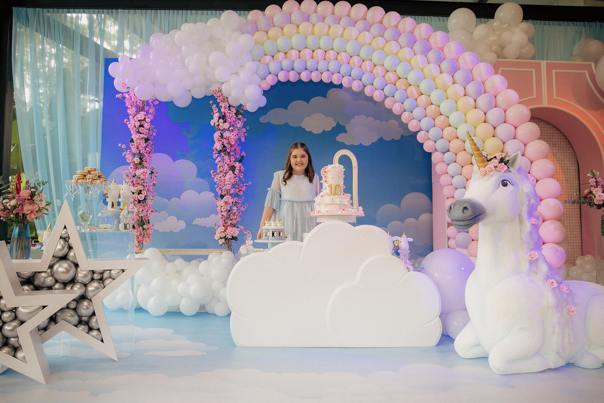aniversario - aniversario infantil - tema unicornio - aniversario unicornio - aniversario valentina 10 anos - aniversario de 10 anos - aniversario em jaragua do sul - chroma fotografia