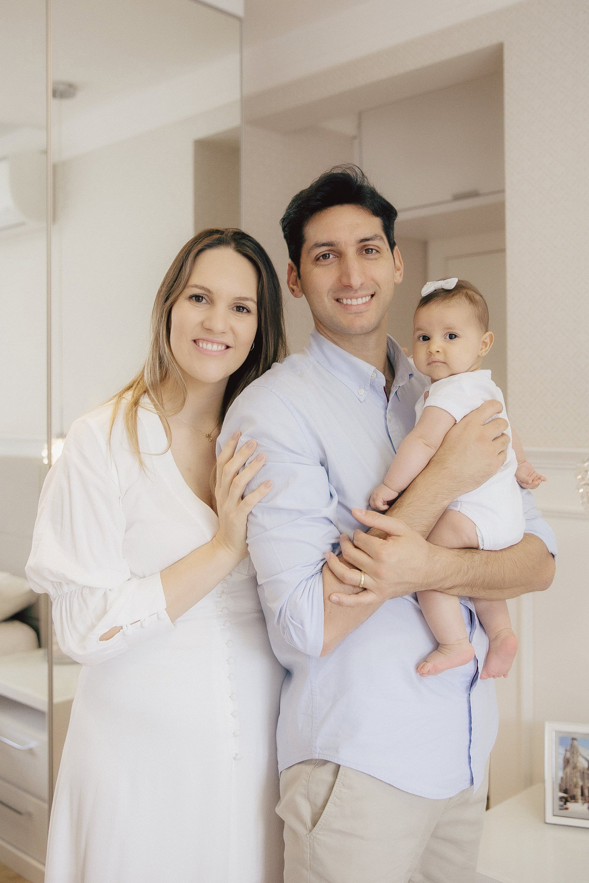 ensaio em casa - ensaio familia - familia - ensaio 3 meses - ensaio em jaragua do sul - mae de menina - pai de menina - chroma fotografia